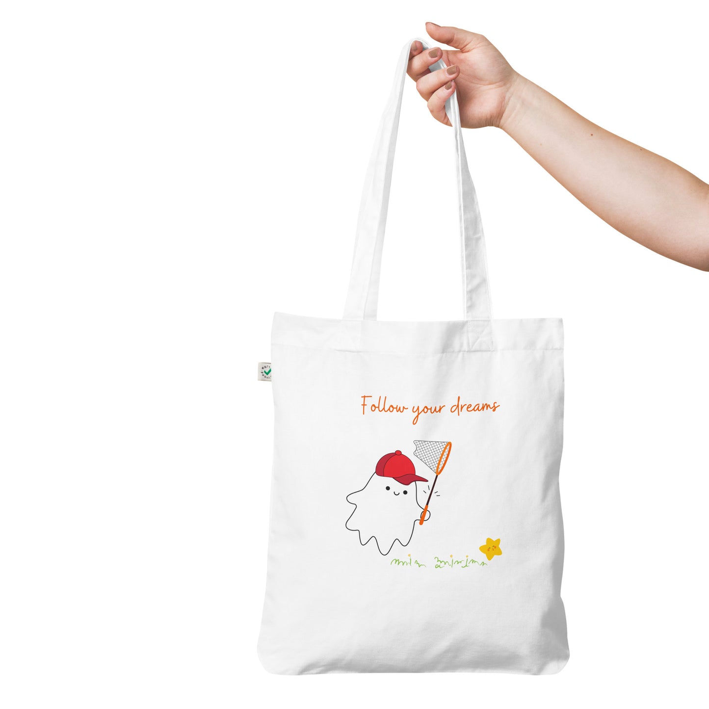 Follow your dreams Organic fashion tote bag