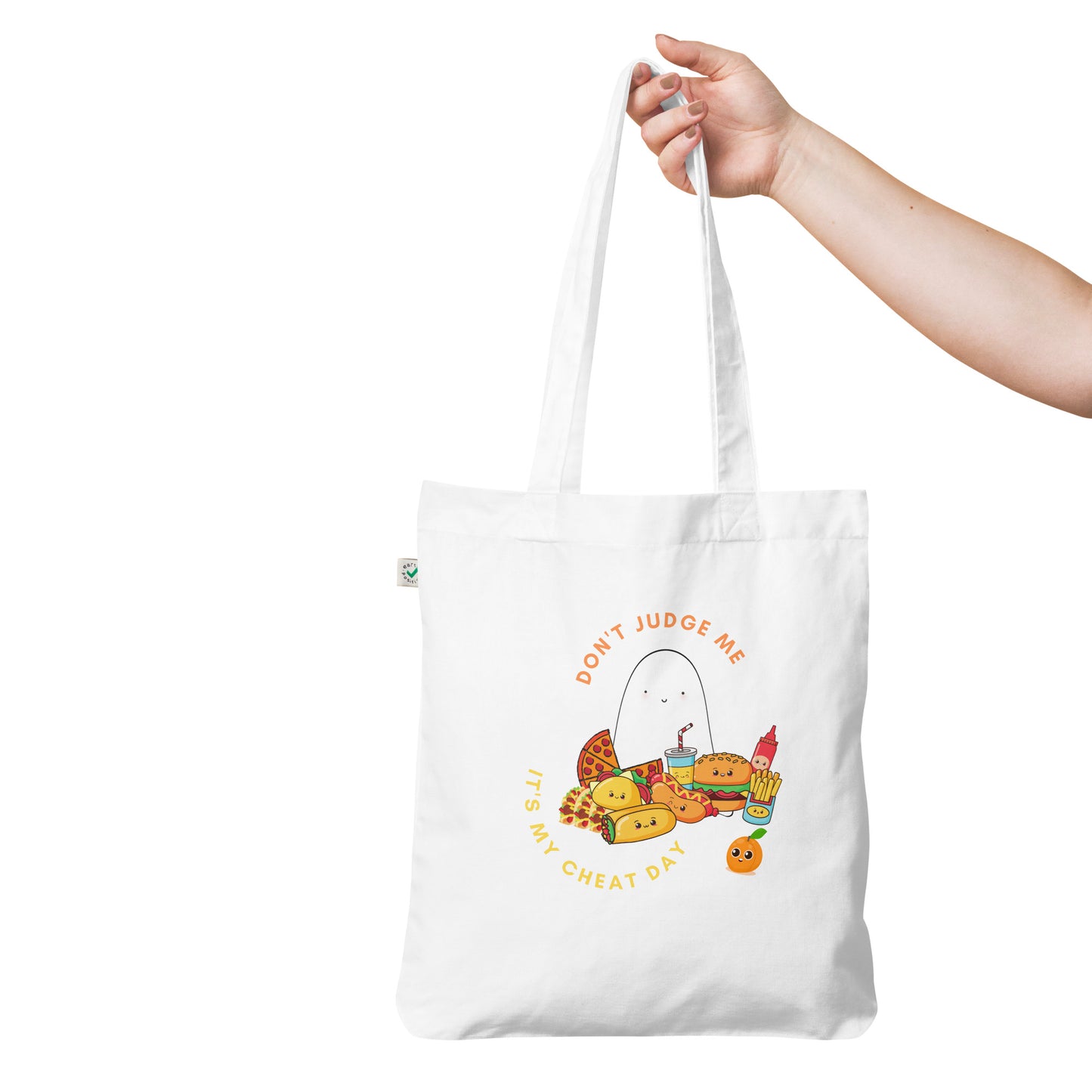 Cheat day Organic fashion tote bag