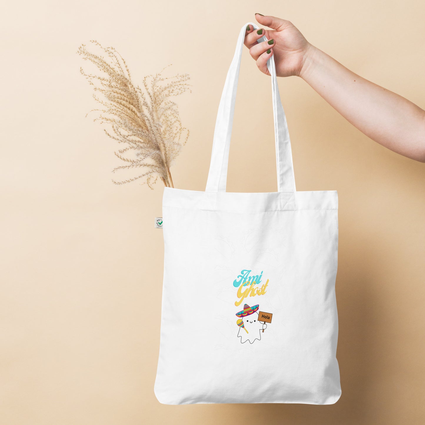 Amighost Organic fashion tote bag