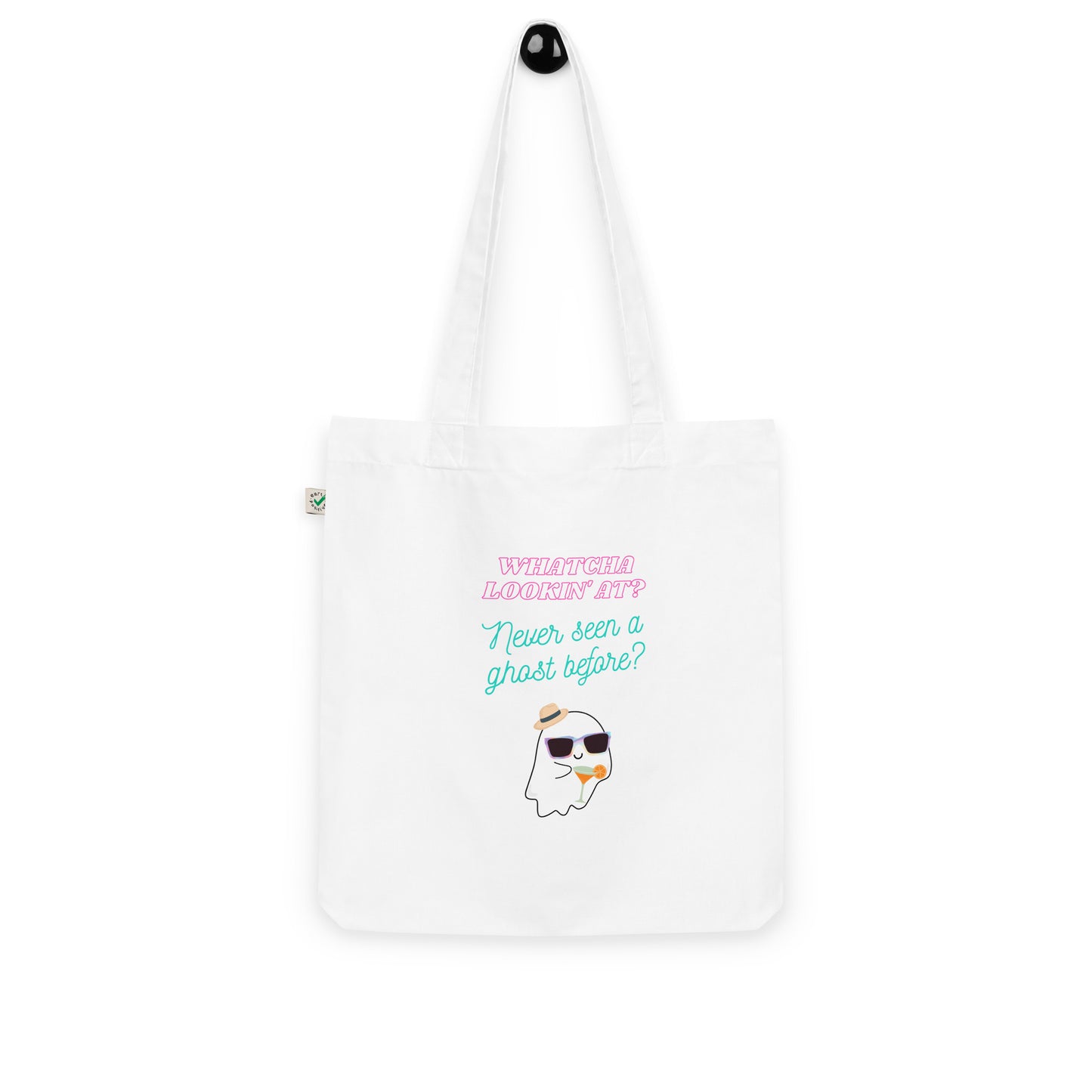 Never seen a ghost Organic fashion tote bag