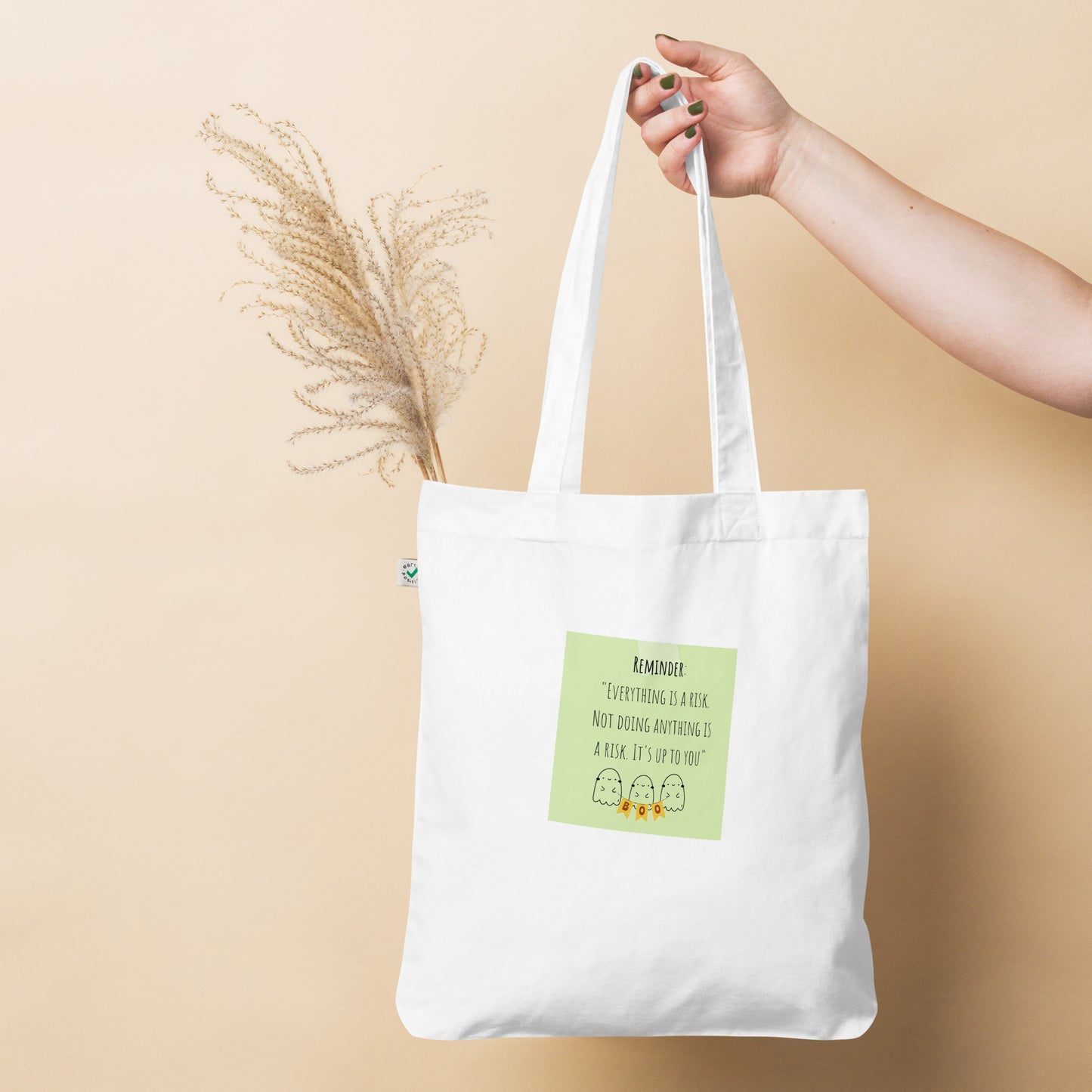 Reminder Organic fashion tote bag