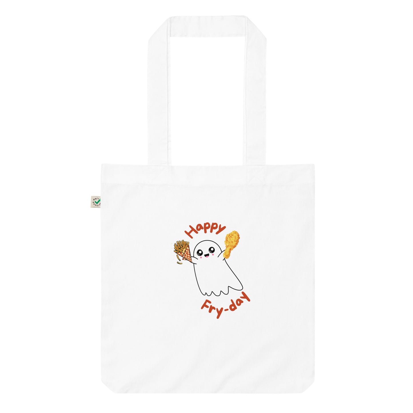 Happy Fry-day Organic fashion tote bag