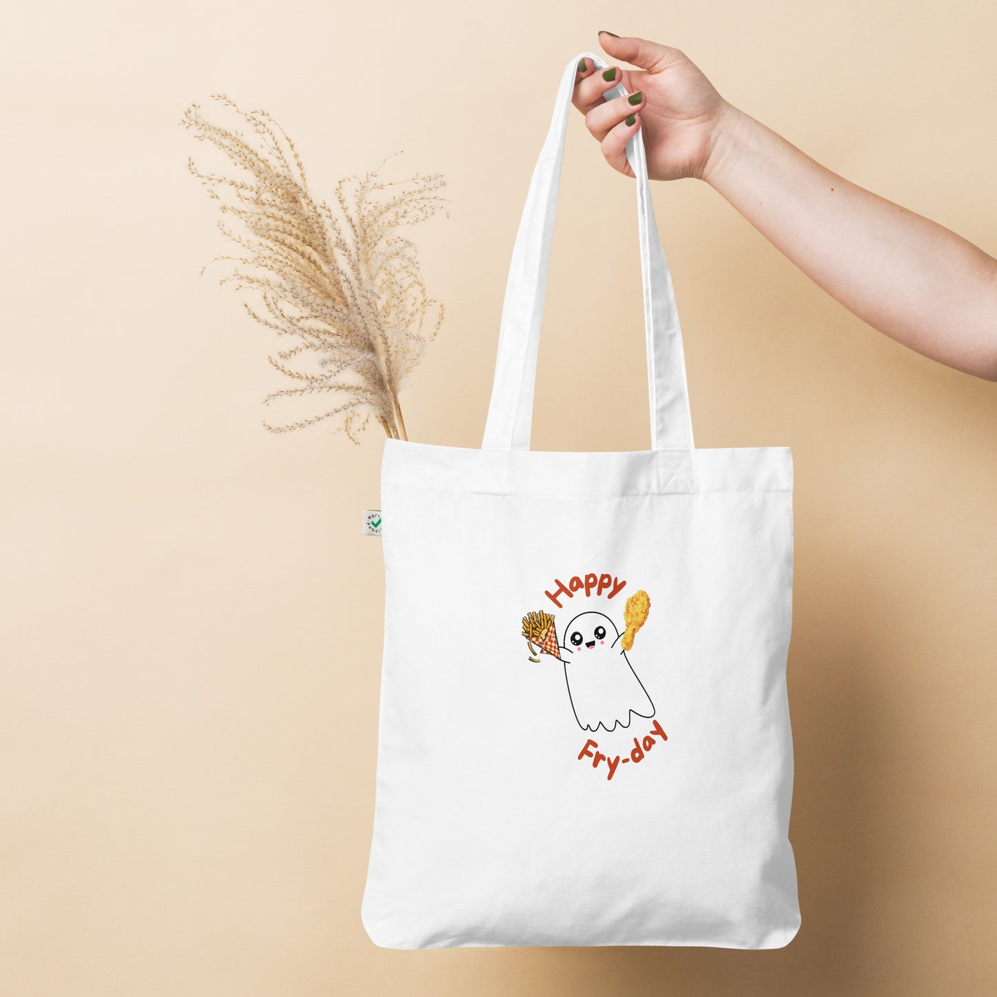 Happy Fry-day Organic fashion tote bag