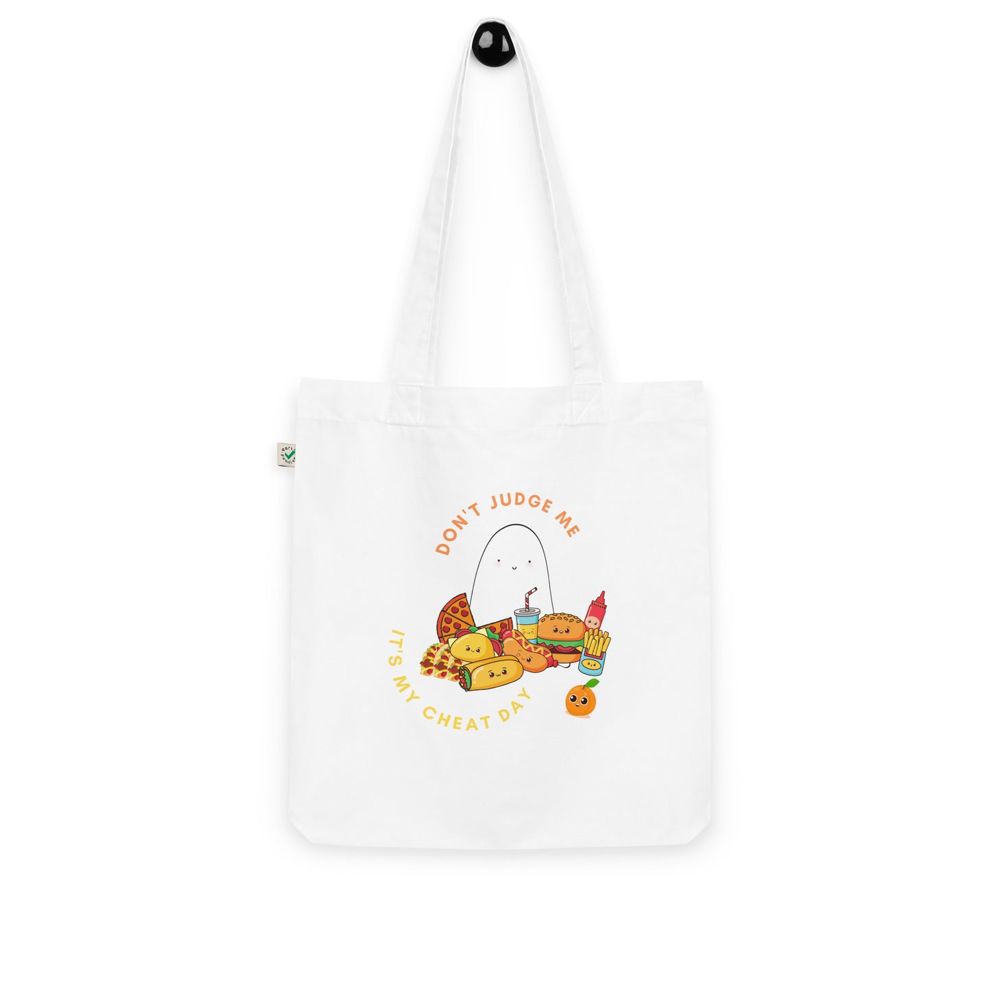 Cheat day Organic fashion tote bag