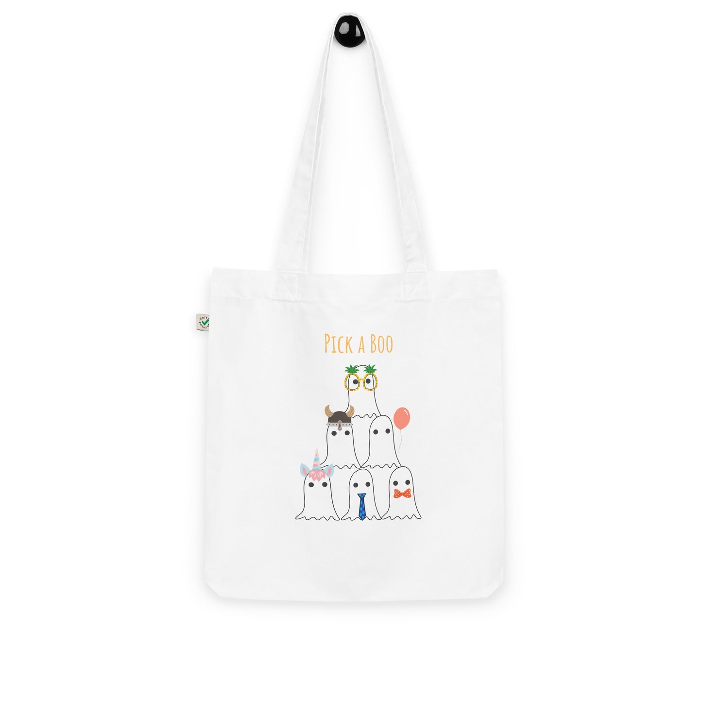 Pick a boo Organic fashion tote bag