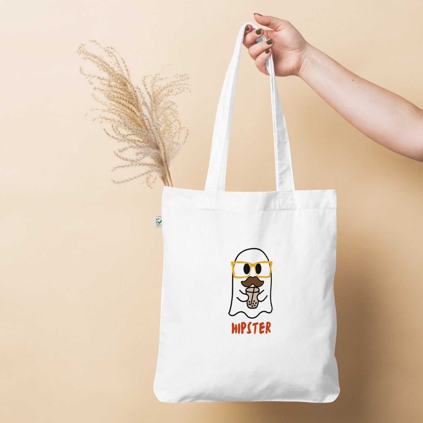 Hipster Organic fashion tote bag