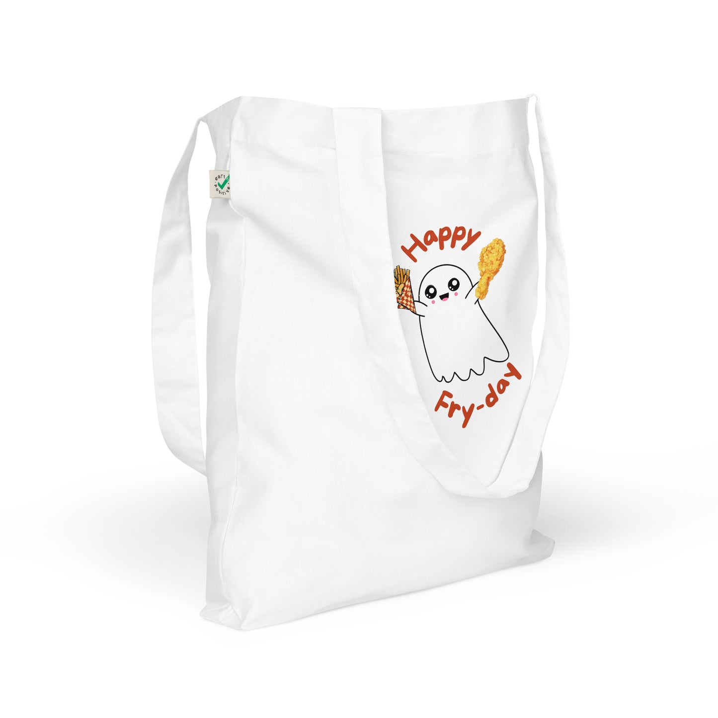 Happy Fry-day Organic fashion tote bag