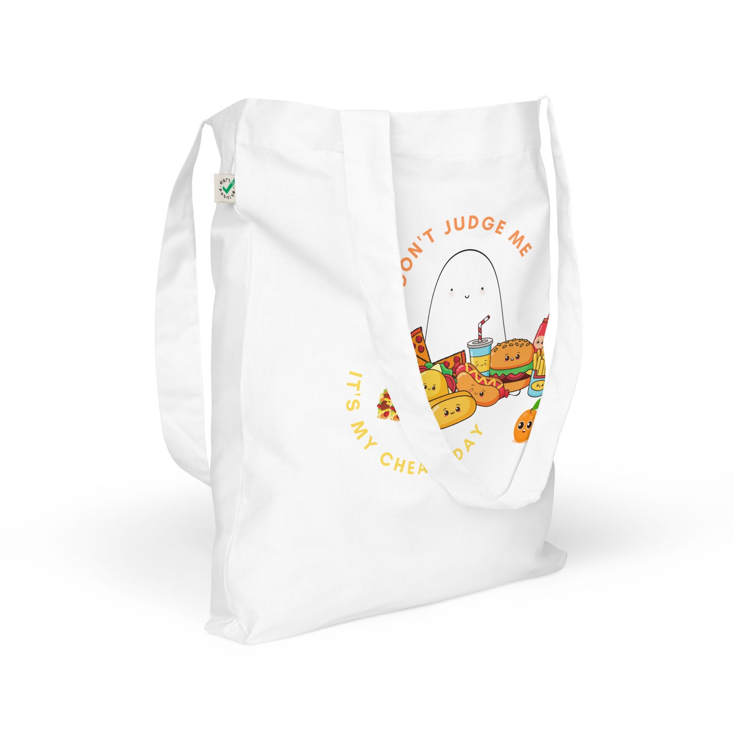 Cheat day Organic fashion tote bag