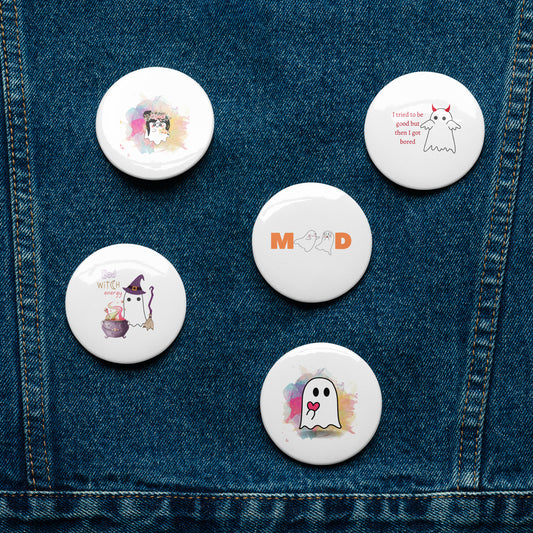 Just Boo pin buttons set 5