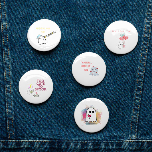 Just Boo pin buttons set 8