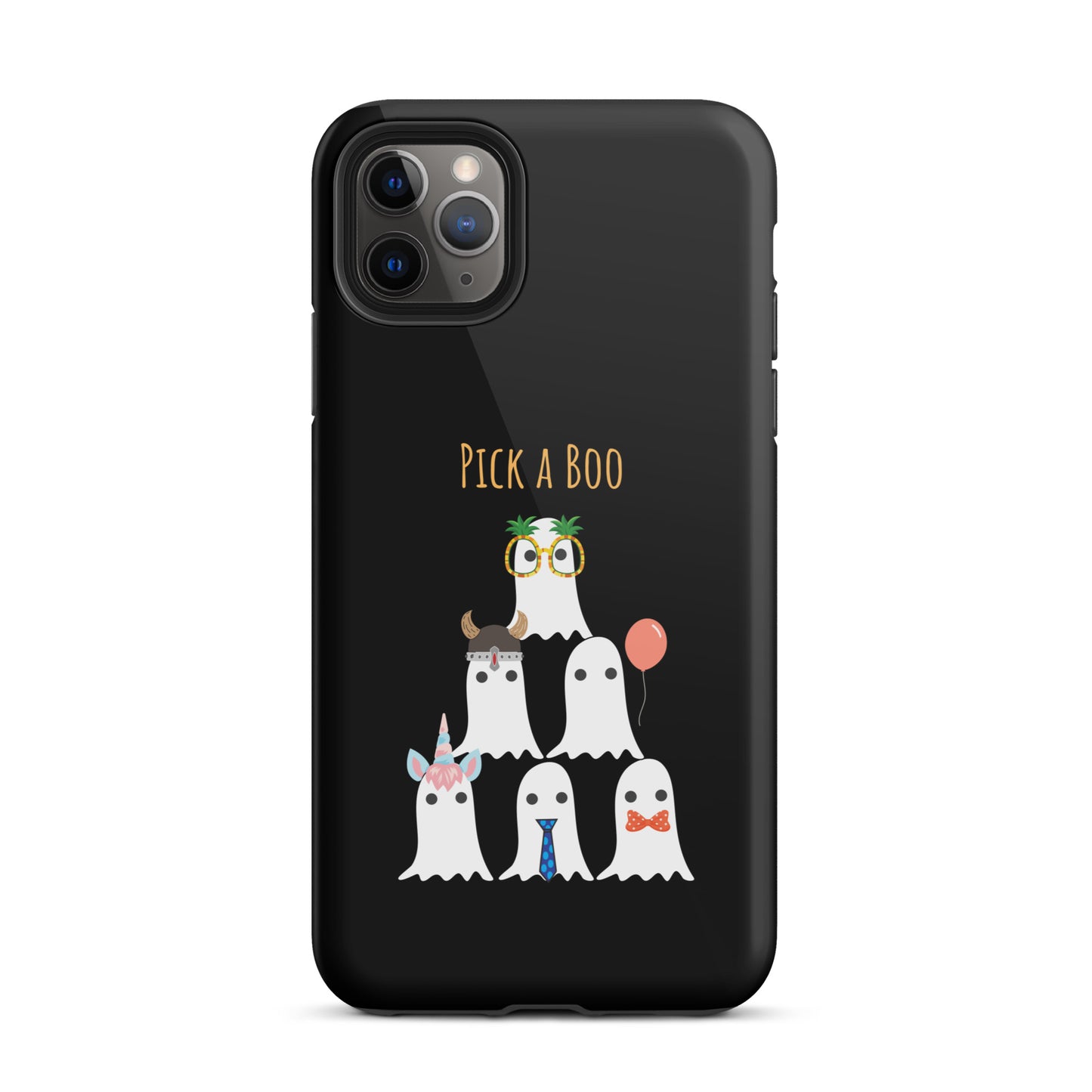 Pick a boo (black) Tough Case for iPhone®