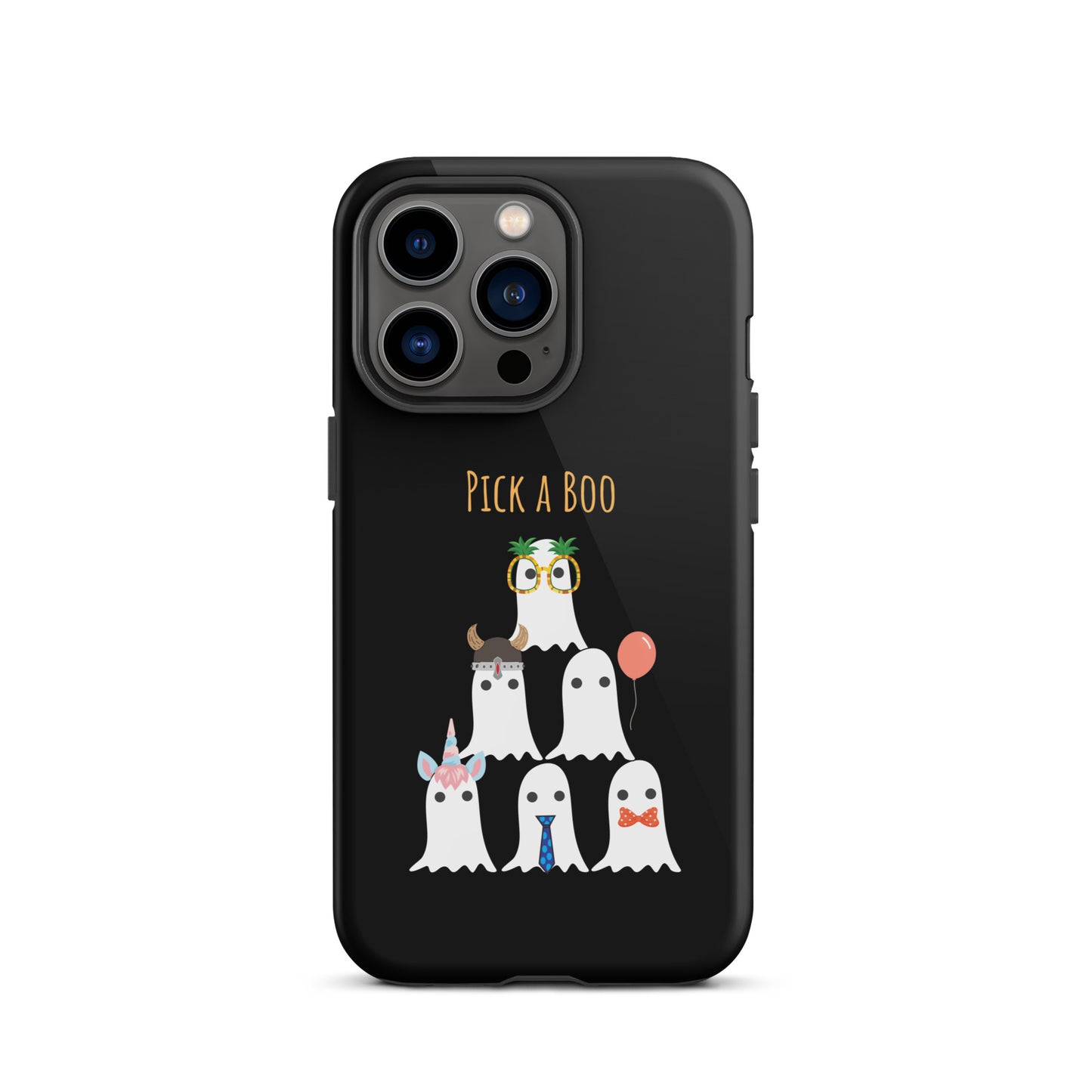 Pick a boo (black) Tough Case for iPhone®