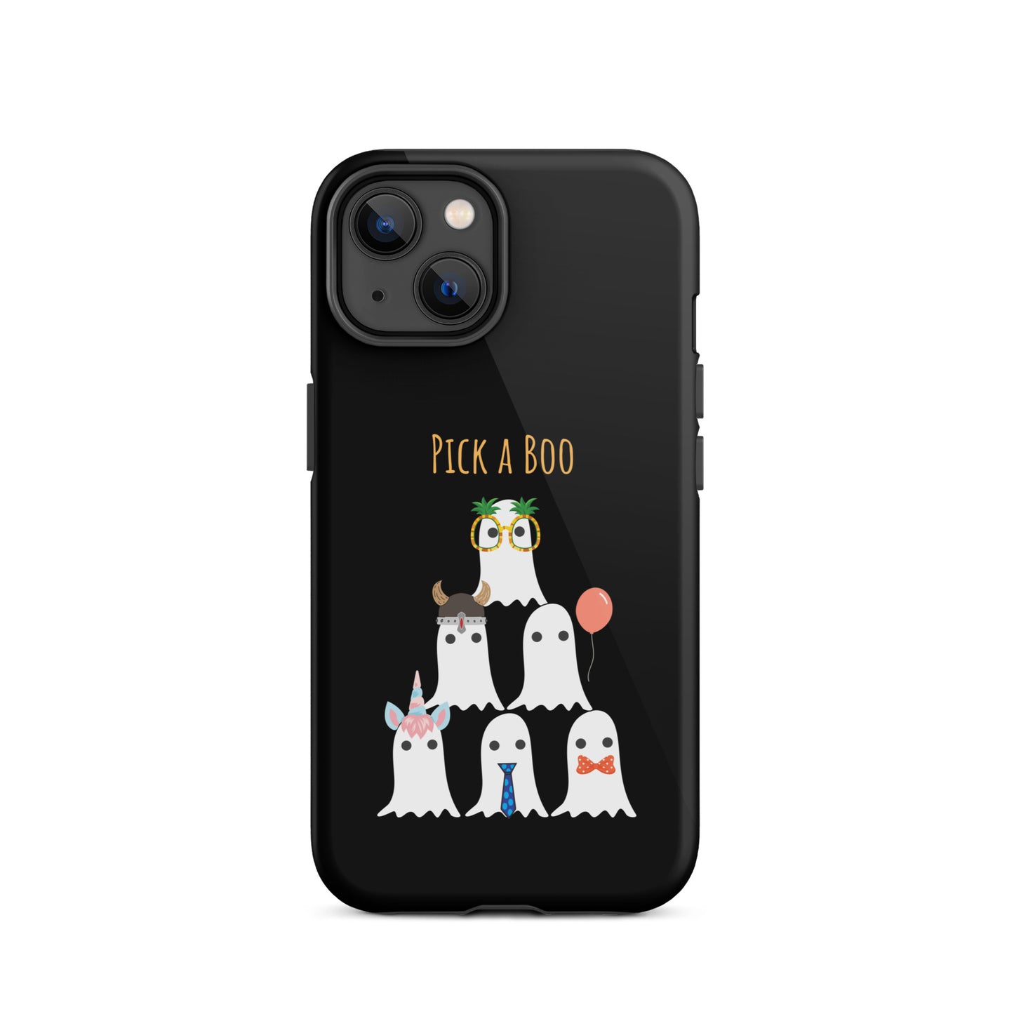 Pick a boo (black) Tough Case for iPhone®