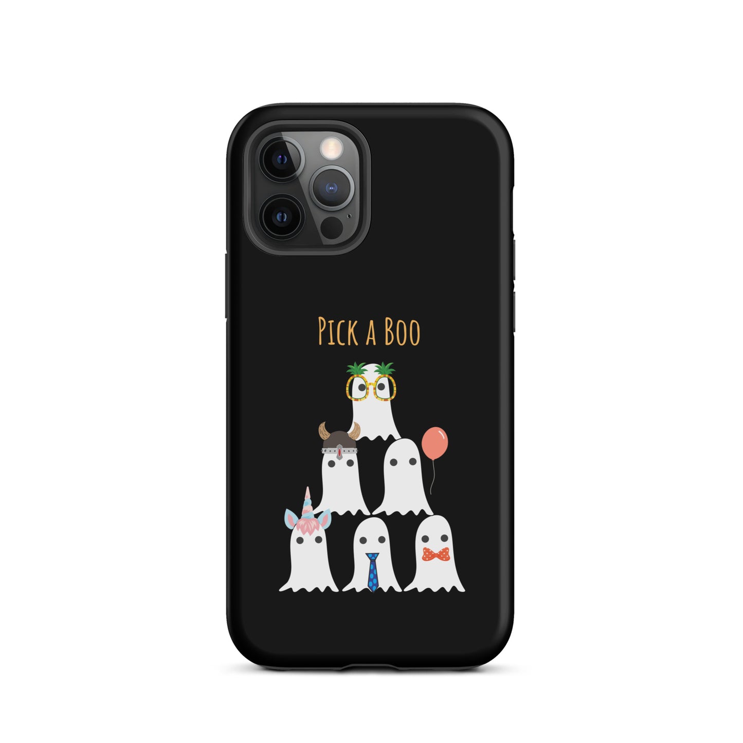 Pick a boo (black) Tough Case for iPhone®