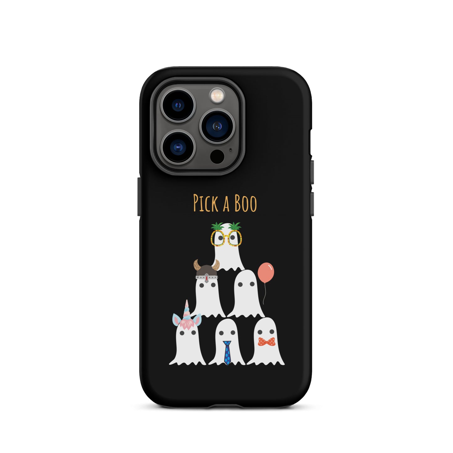 Pick a boo (black) Tough Case for iPhone®