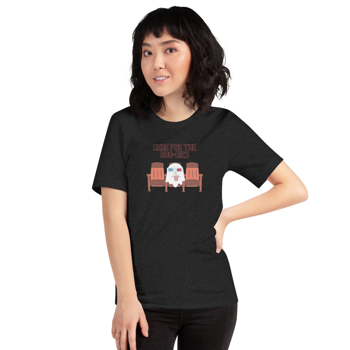 Here for Boo-bies t-shirt (unisex)