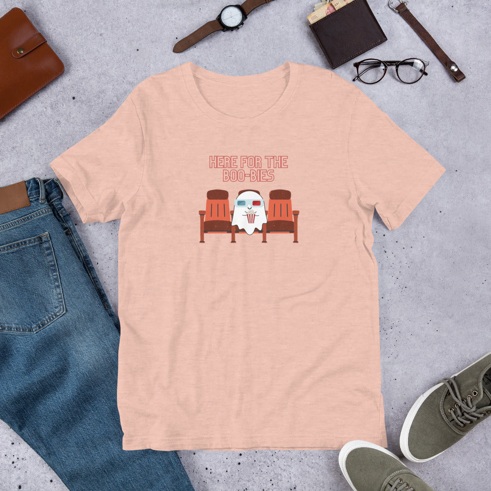 Here for Boo-bies t-shirt (unisex)