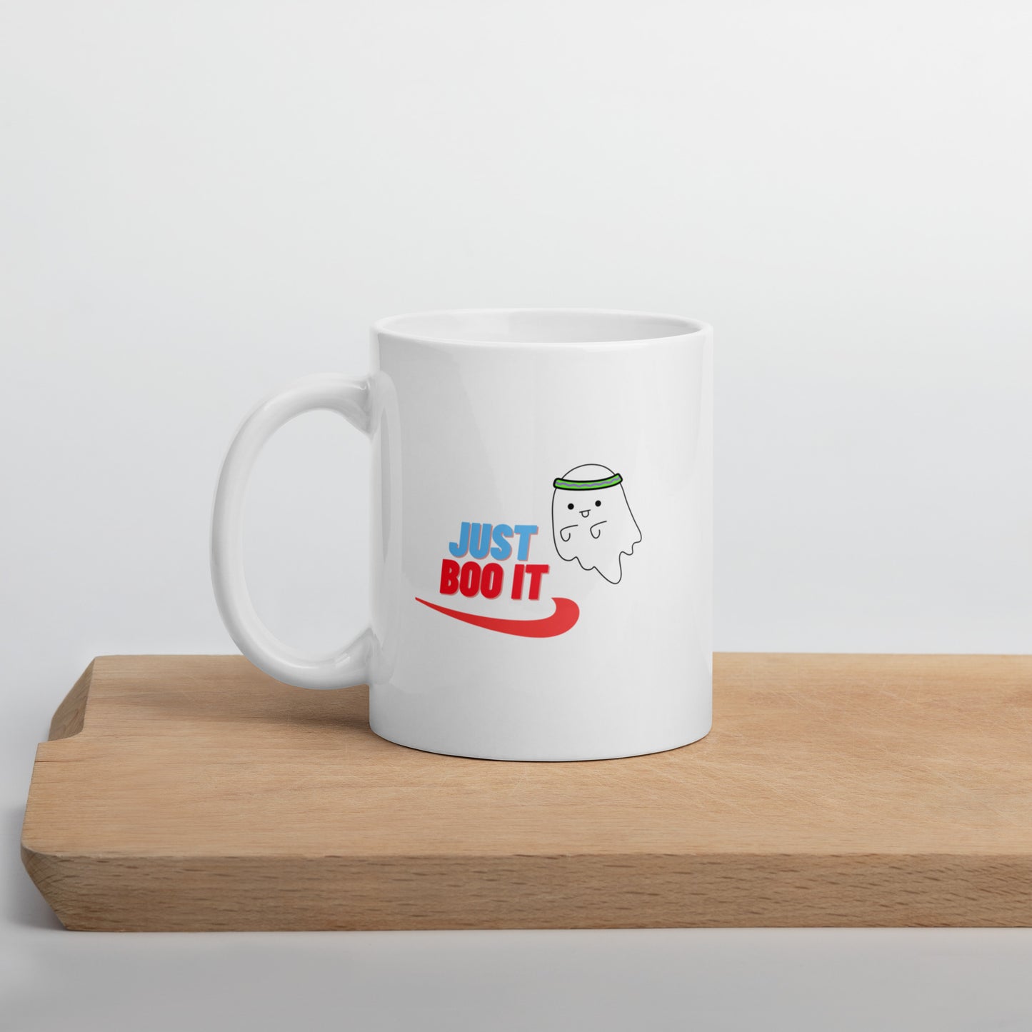 Just Boo it White glossy mug