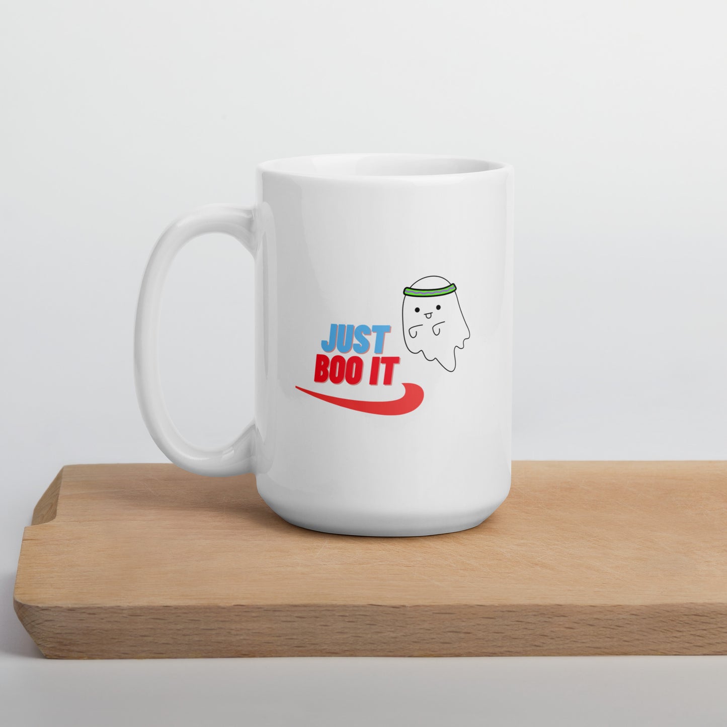 Just Boo it White glossy mug