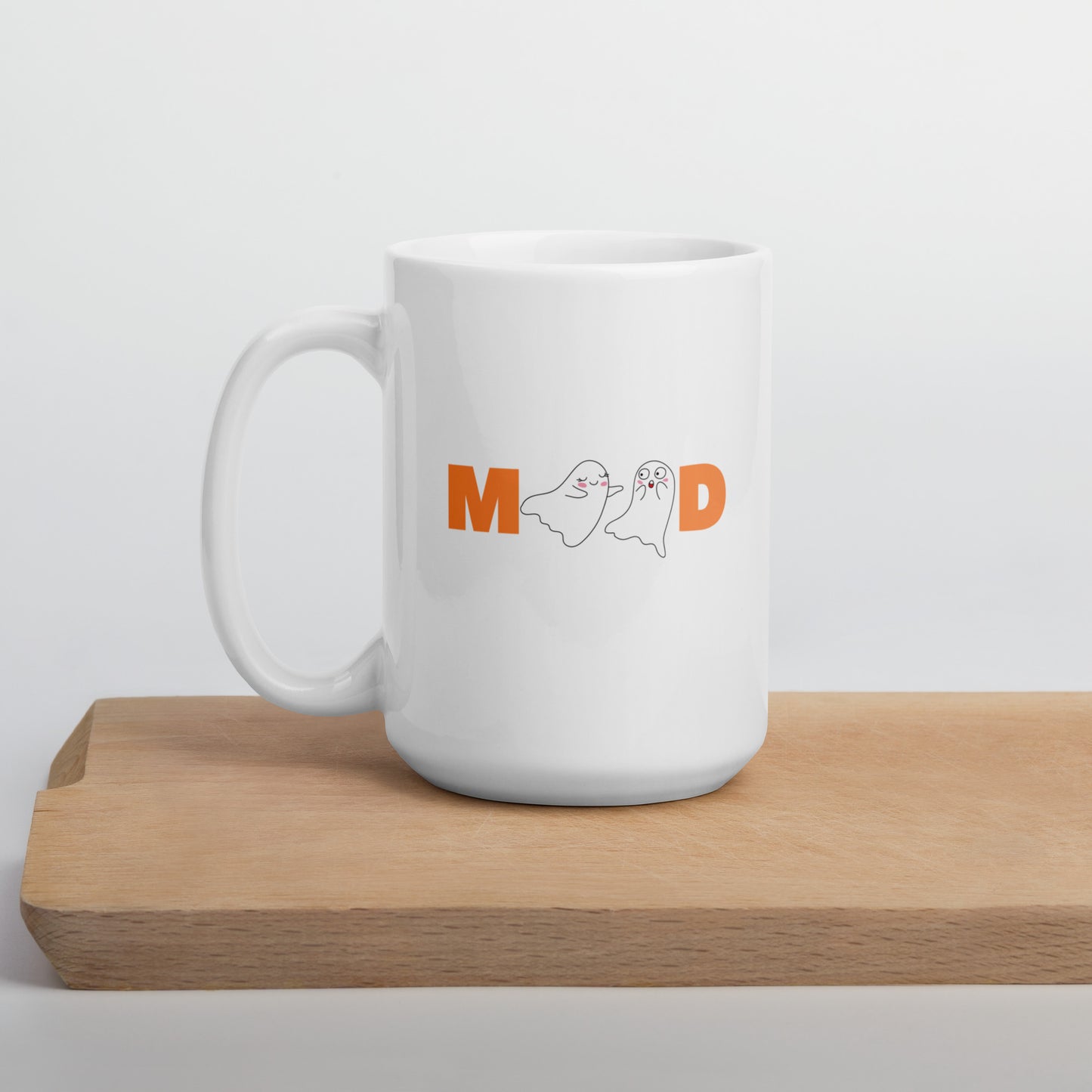 Mood White glossy mug