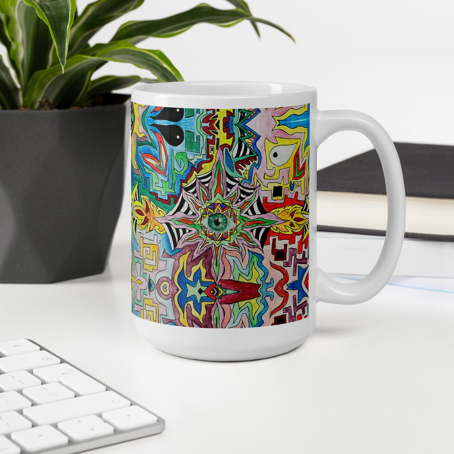 Vision White glossy mug