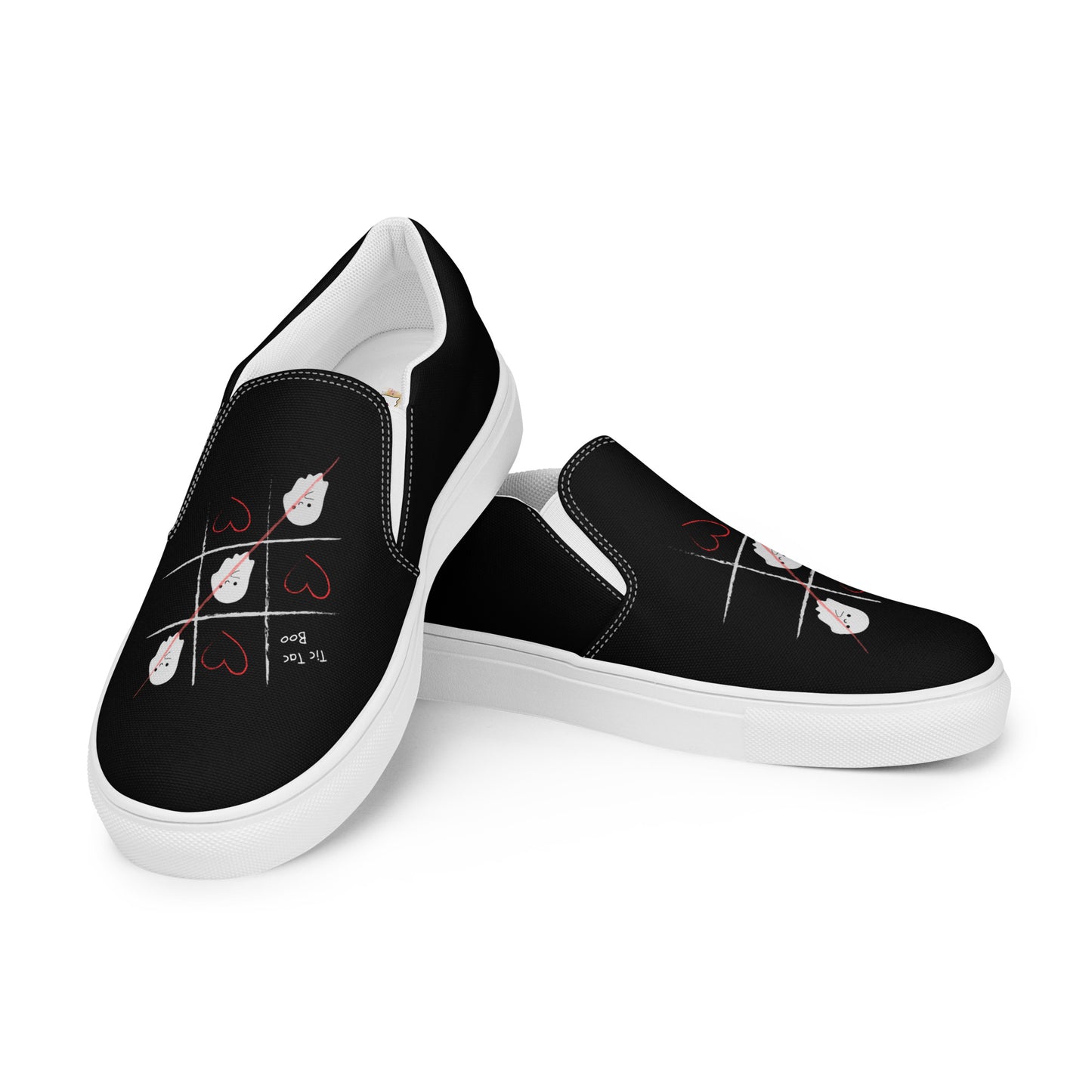 Tic-Tac-Boo Women’s slip-on canvas shoes