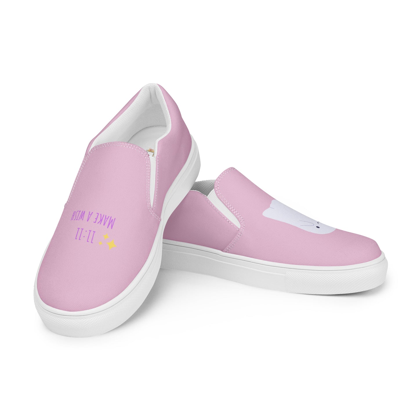 11:11 Women’s slip-on canvas shoes (pink)