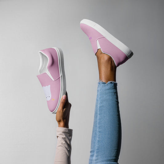 11:11 Women’s slip-on canvas shoes (pink)